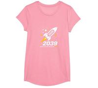 Classe del 2039 - Ho Appena iniziato Il Mio Viaggio Razzo Spaziale Maglietta, Ragazze, Rosa, L