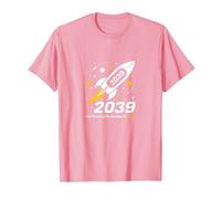 Classe del 2039 - Ho Appena iniziato Il Mio Viaggio Razzo Spaziale Maglietta, Uomo, Rosa, L