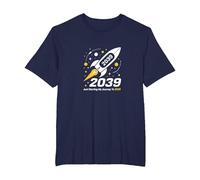 Classe del 2039 - Ho Appena iniziato Il Mio Viaggio Razzo Spaziale Maglietta, Uomo Taglie Grandi, Navy, 3X Tall