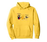 Classe del 2040 Crescere con Me: Impronte di Mani ai diplomi Felpa con Cappuccio, Unisex per Adulti, Limone, M