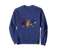 Classe del 2040 Crescere con Me: Impronte di Mani ai diplomi Felpa, Unisex per Adulti, Navy, S