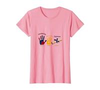 Classe del 2040 Crescere con Me: Impronte di Mani ai diplomi Maglietta, Donna, Rosa, L