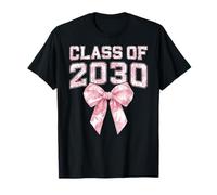 Classe di 2030 Coquette Bow 8th Grade Girl Middle School Maglietta