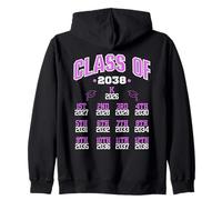 Classe di 2038 Graduazione Scuola Asilo Crescere Design Felpa con Cappuccio