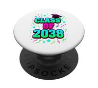 Classe di 2038 Ragazza Laureata Scuola Materna Rosa Studente Senior PopSockets PopGrip Adesivo