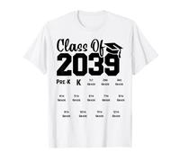 Classe di 39 Grow with Me Pre K al 12 ° Grado con segni di spunta Maglietta