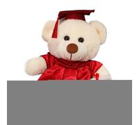Classe di orso di laurea del 2024 - Decorazione di laurea delle ragazze | Orso peluche con cappello, diploma celebra il diploma di laurea e le scuole superiori di laurea di diploma di laurea