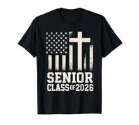 Classe senior del 2026 - Fede cristiana e orgoglio della bandiera Maglietta