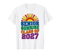 Classe Senior Sunrise del 2027 Bold Rainbow Vintage Maglietta