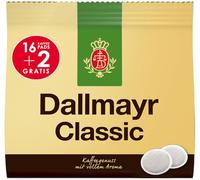 Classic - 18 cialde - compatibili con macchina, delizioso caffè classico per un momento di puro piacere - compatibile con Dallmayr - 112g