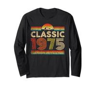 Classic 1975 Vintage Year 1975 Classic Birthday Men Women Maglia a Manica