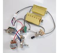 Classic 57 Pickup Chitarra Set Classic Plus Bridge Neck Alnico II Pickups Oro con 4 Conduttori 2V2T Cablaggio Cablaggio Veloce Senza Saldatura Per Les Paul Style Guitar Accessori