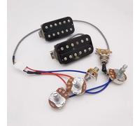 Classic 57 Plus Chitarra Pickups Set Alnico II Humbucker 50/50mm Ponte/Neck Pickups Nero con 4C 2V1T cablaggio Per Gibson Les Paul Accessori Chitarra