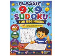 Classic 9x9 Sudoku for Beginners: 200 Easy-to-Read Grid Puzzles for Daily Brain Exercise