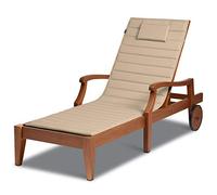Classic Accessories 60-519-010301-EC Storigami FadeSafe Chaise Lounge, 188 cm L x 58,4 cm W, cuscino da esterno beige antico