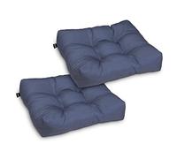 Classic Accessories Cuscini quadrati impermeabili per sedie da patio, 48 x 48 x 12 cm, confezione da 2, colore: blu navy, cuscini per sedie da esterno