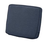 Classic Accessories - Cuscino posteriore Montlake in schiuma e fodera antiscivolo, Heather Indigo, 21" wide x 20" high x 4" thick