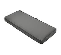 Classic Accessories Montlake - Cuscino impermeabile per panca/divano da esterni, 122 x 45 x 7,6 cm, colore: grigio antracite chiaro