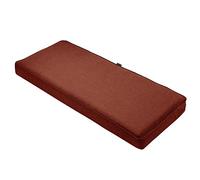 Classic Accessories Montlake - Cuscino impermeabile per panca/divano da esterni, 122 x 45 x 7 cm, per mobili da patio, colore: rosso henné mélange, cuscino per divanetto da patio