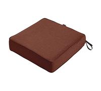 Classic Accessories Montlake - Cuscino rotondo in schiuma e fodera antiscivolo, Heather Henna, 25" wide x 25" deep x 5" thick