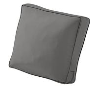 Classic Accessories Montlake FadeSafe - Cuscino per lo schienale del patio, 63,1 x 38,1 x 10,2 cm, colore: carbone chiaro, cuscini per mobili da giardino