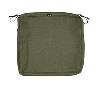 Classic Accessories Montlake FadeSafe - Cuscino rettangolare per sedia da pranzo, 7,6 cm di spessore, resistente, con retro impermeabile, verde felce, 60-041-01101-RT