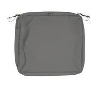 Classic Accessories Montlake FadeSafe - Cuscino rettangolare per sedia da pranzo, 7,6 cm di spessore, resistente, con supporto impermeabile, colore: grigio antracite chiaro, 60-153-010801-RT