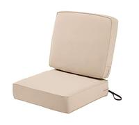 Classic Accessories Montlake - Set di cuscini per patio, impermeabile, 65 x 65 x 15 cm, colore: beige antico