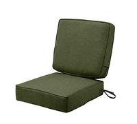 Classic Accessories Montlake - Set di cuscini per patio, impermeabile, 65 x 65 x 15 cm, colore: Verde felce erica