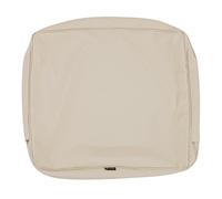 Classic Accessories Montlake Water-Resistant 23 x 20 x 4 Pollici Patio Back Cushion Slip Cover, Beige Antico