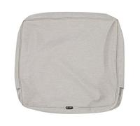 Classic Accessories Montlake Water-Resistant 25 x 18 x 4 pollici Patio Back Cushion Slip Cover, Grigio mélange