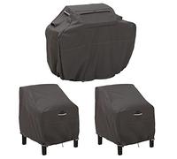Classic Accessories Ravenna, copertura impermeabile per barbecue da 147,7 cm e copertura per sedia da giardino da 96,7 cm
