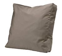 Classic Accessories Ravenna, cuscino per schienale impermeabile, per sedie da patio, 63 x 55 x 10 cm, colore: grigio talpa scuro, cuscini per mobili da giardino