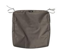 Classic Accessories Ravenna - Fodera per cuscino quadrato per sedia da patio, resistente, colore grigio talpa, 48,3 x 48,3 x 7,6 cm (lunghezza x larghezza x spessore)