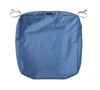 Classic Accessories Ravenna - Fodera per Cuscino Quadrato per Sedia da Patio, Resistente, per Esterni, Blu Impero, 63,5 cm di Lunghezza x 63,5 cm di Larghezza x 12,7 cm di Spessore