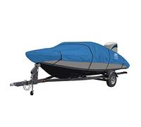 Classic Accessories Stellex Boat Cover for v-Hull Runabouts, Uomo, Blue