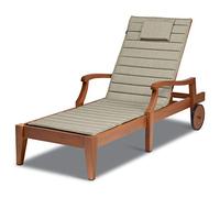 Classic Accessories Storigami - Cuscino impermeabile per chaise longue, 183 x 53 cm, colore: grigio melange