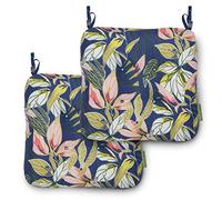 Classic Accessories Vera Bradley, confezione da 2 cuscini per sedie da patio, 48,3 x 48,3 x 48,3 x 12,7 cm (larghezza x profondità x spessore), 2 pezzi