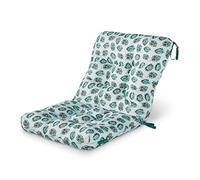 Classic Accessories Vera Bradley - Cuscino impermeabile per sedia da patio, 53,3 x 48,9 x 57,8 x 12,7 cm, motivo: palma d'acqua marina, cuscino per schienale