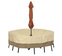 Classic Accessories Veranda 55-460-021501-00 Copertura per Tavolo con Foro per L’OMBRELLONE E SEDIE - S