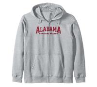 Classic Alabama Born, Raised Retro Varsity Vintage Felpa con Cappuccio