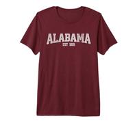 Classic Alabama Print Retro Varsity Vintage Alabama Maglietta Premium