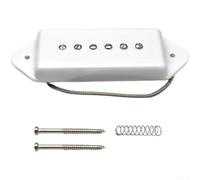 Classic Alnico 2 P90 Pickup single coil con piastra di base in ottone per chitarra elettrica collo e slot disponibile in diversi colori (tastiera bianca)