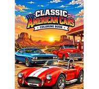 Classic American Cars Coloring Book