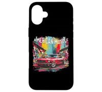 Classic American Muscle Car Guy Petrolheads Custodia per iPhone 16 Plus