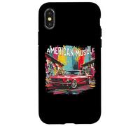 Classic American Muscle Car Guy Petrolheads Custodia per iPhone X/XS