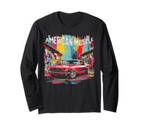 Classic American Muscle Car Guy Petrolheads Maglia a Manica