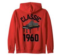 Classic Anno 1960 con Un Pianoforte a Coda. Felpa con Cappuccio