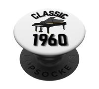 Classic Anno 1960 con un pianoforte a coda. PopSockets PopGrip Adesivo