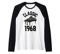 Classic Anno 1968 con Un Pianoforte a Coda. Maglia con Maniche Raglan